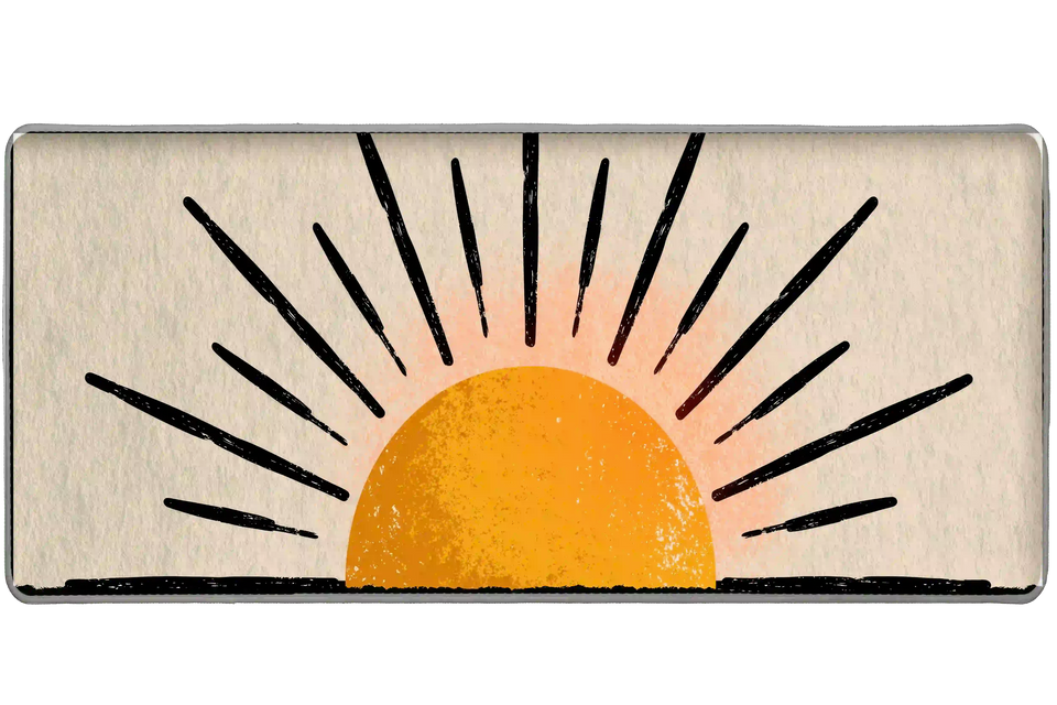 Aesthetic 36x16in custom desk pad, non-slip base – Print My Pad