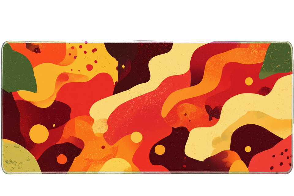 Abstract 36x16in custom mouse pad, stitched edge – PrintMyPad
