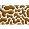 Organic Blob Pattern desk mat artwork in a wide product view
