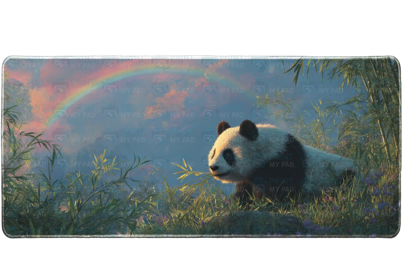 Animals 90x40cm custom desk mat, stitched edge – PrintMyPad