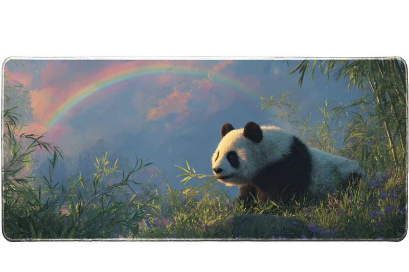 Animals 90x40cm custom desk mat, stitched edge – PrintMyPad