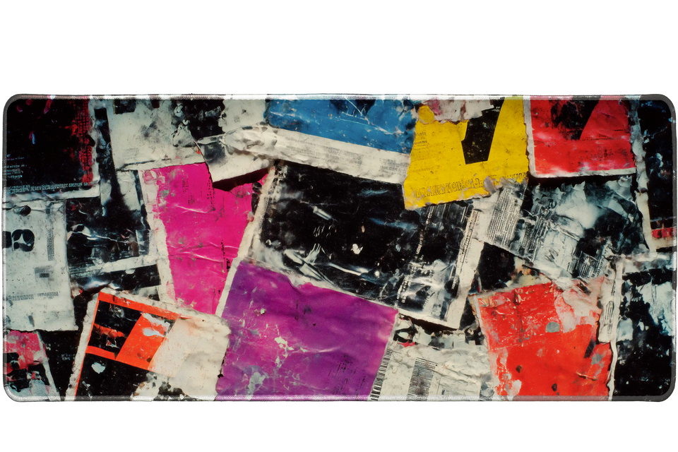 Abstract 900x400mm custom mousemat, stitched edge – Print My Pad