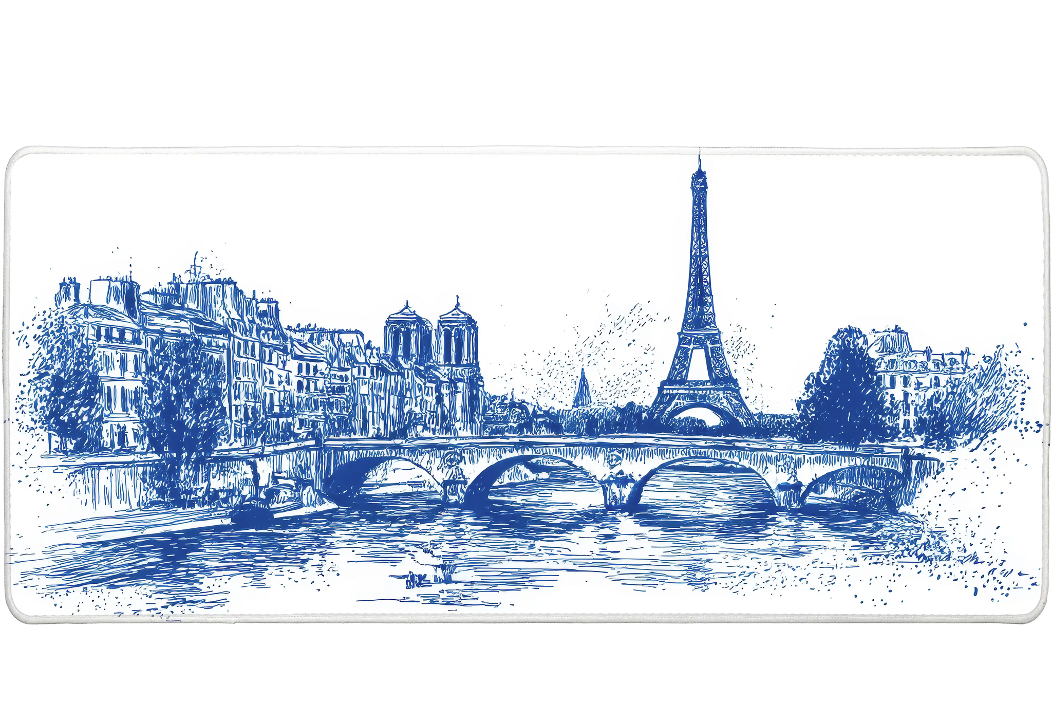 Landscape 900x400mm custom mouse pad, stitched edge – Print My Pad