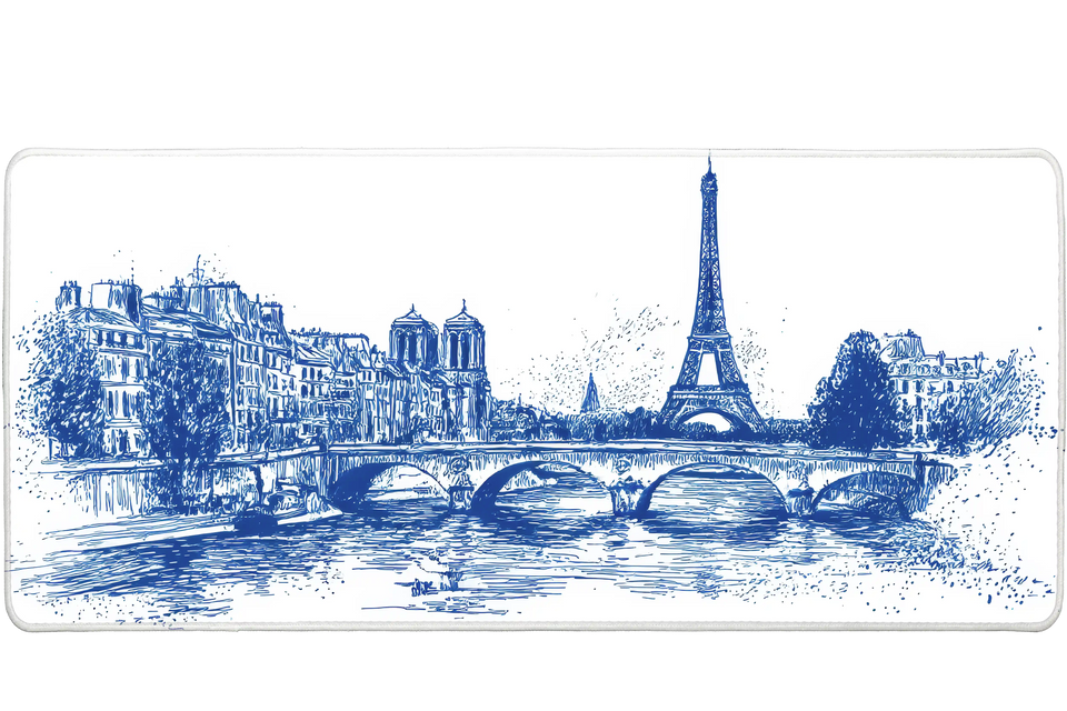 Landscape 900x400mm custom mouse pad, stitched edge – Print My Pad