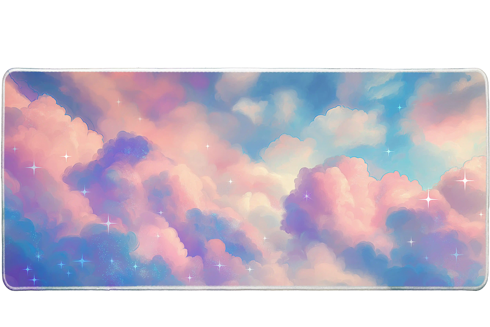 Aesthetic 900x400mm custom mousemat, non-slip rubber – Print My Pad