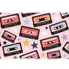 Retro Cassette desk mat artwork in a wide product view