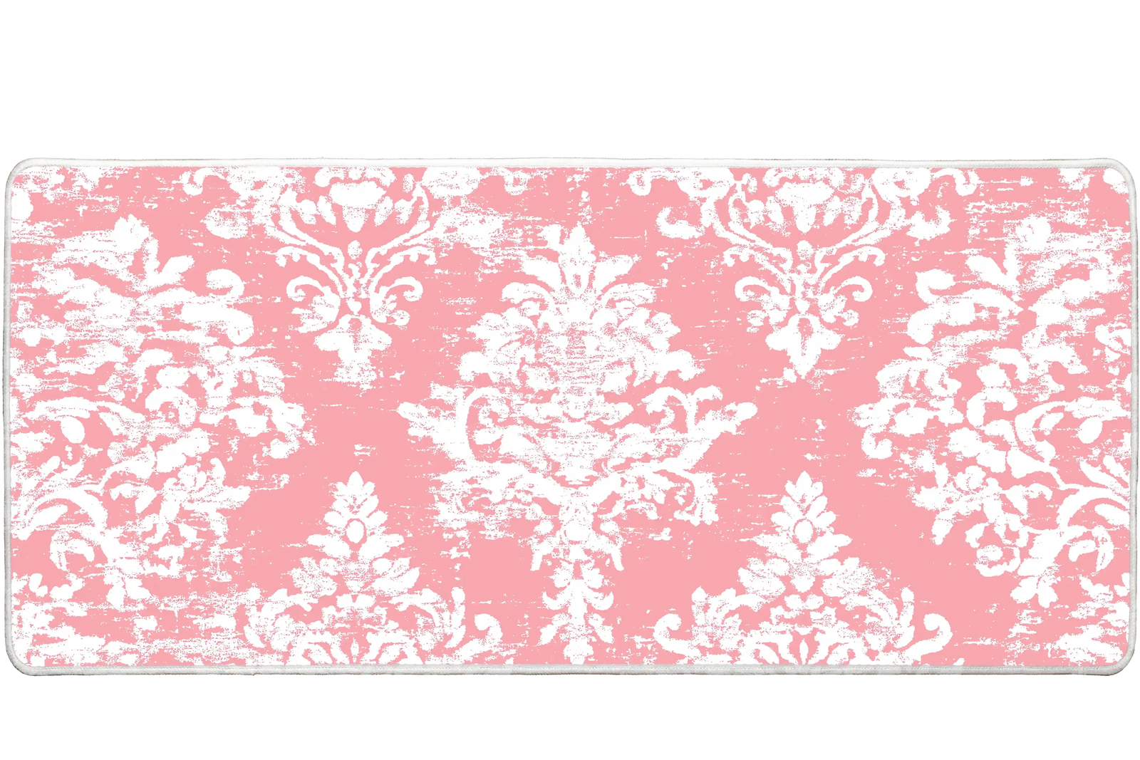 Pattern 36x16in custom desk mat, stitched edge – PrintMyPad