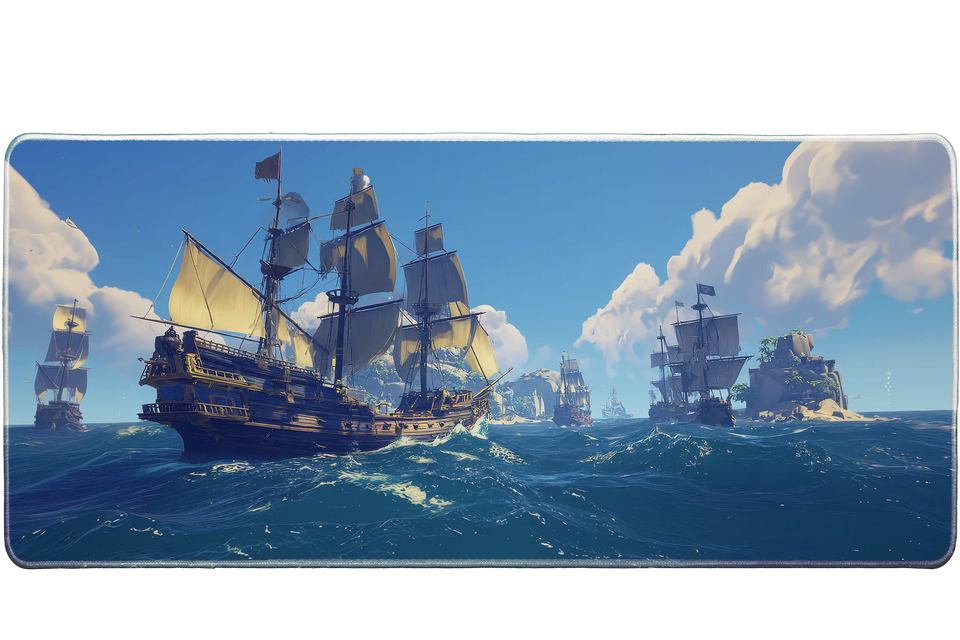 Fantasy 90x40cm custom desk mat, washable surface – Print My Pad