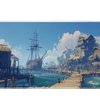 Gaming 900x400mm custom desk mat, stitched edge – Print My Pad