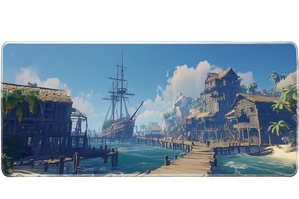Gaming 900x400mm custom desk mat, stitched edge – Print My Pad