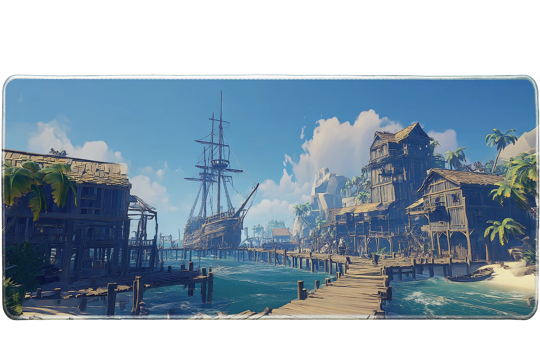 Fantasy 90x40cm custom desk mat with stitched edges – PrintMyPad