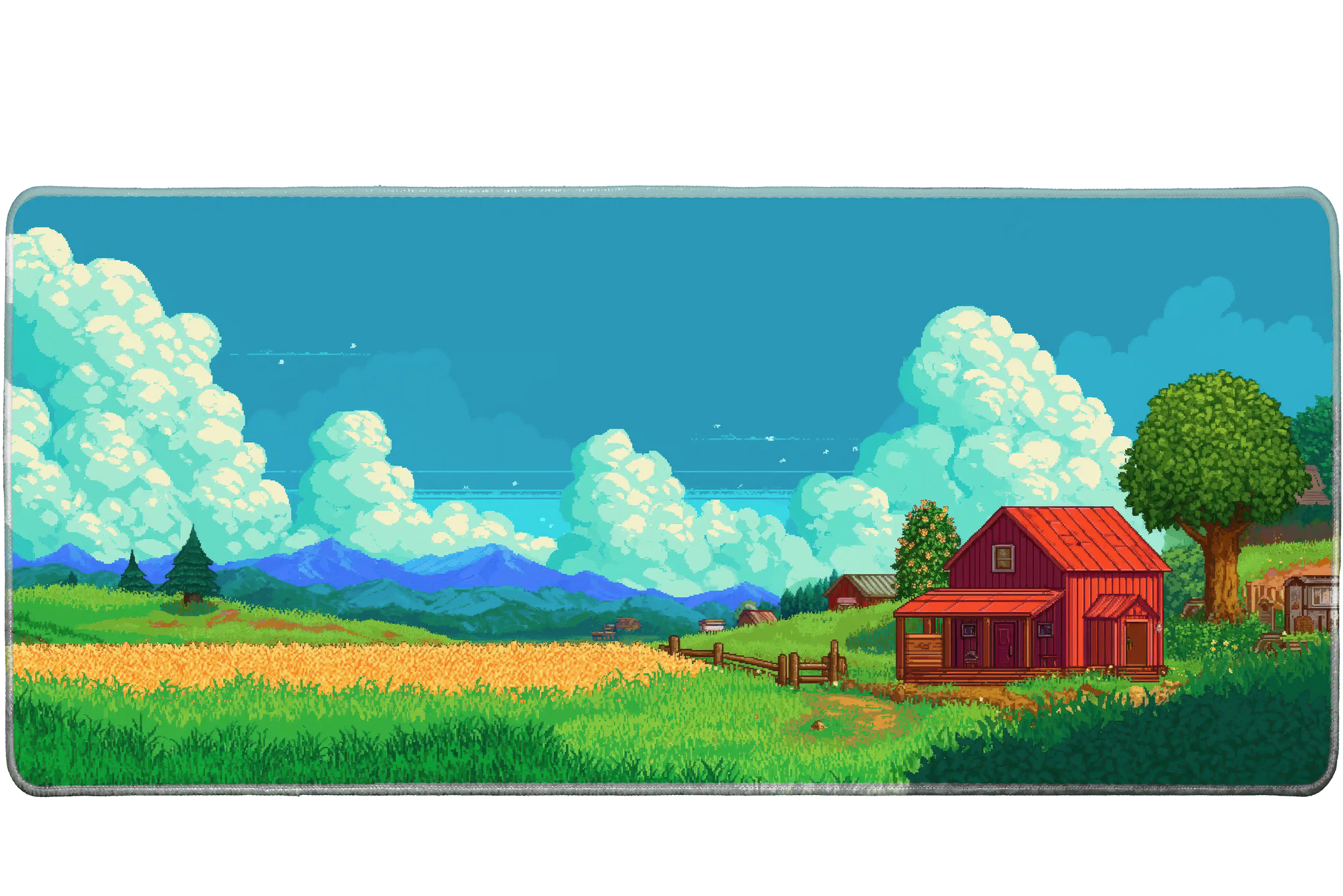 Gaming 36x16in custom desk mat, non-slip rubber – Print My Pad