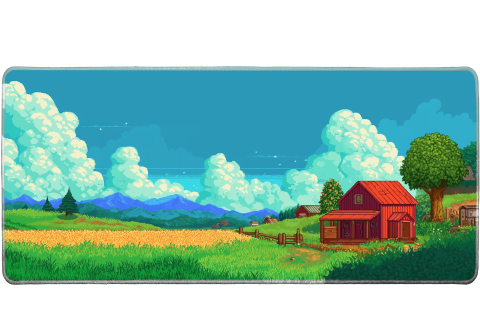 Gaming 36x16in custom desk mat, non-slip rubber – Print My Pad