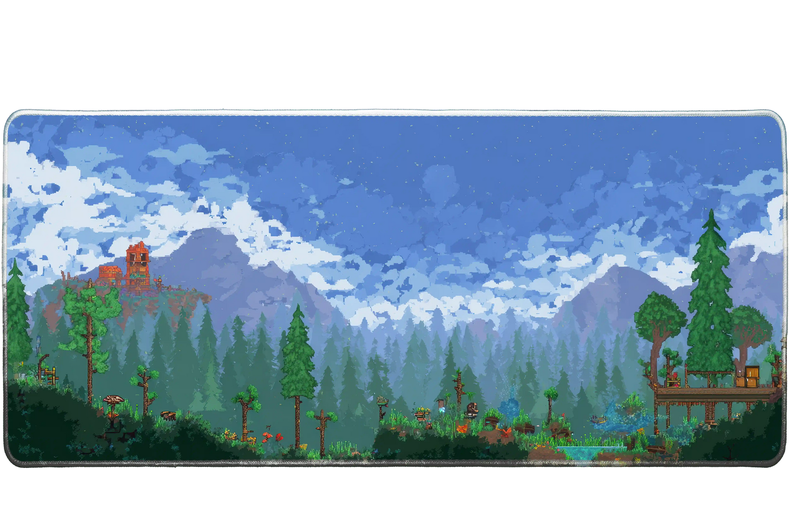 Gaming 90x40cm custom desk mat, stitched edge – Print My Pad