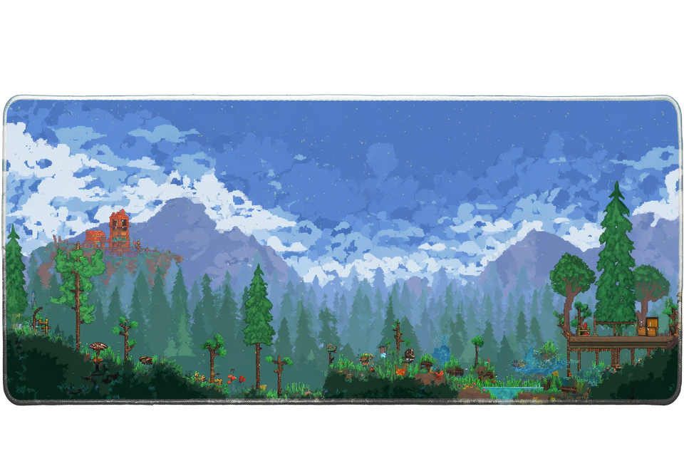 Gaming 90x40cm custom desk mat, stitched edge – Print My Pad