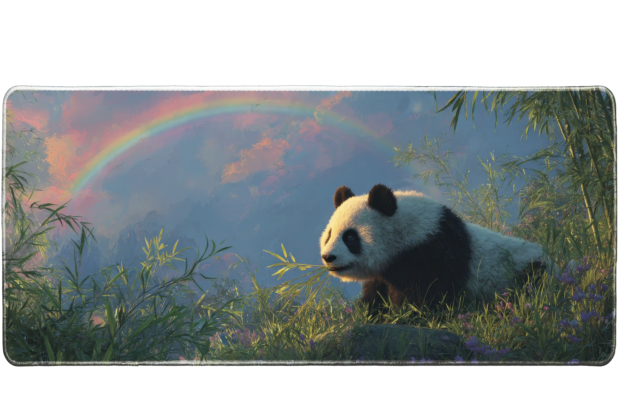 Animals 900x400mm custom mouse mat, non-slip rubber – Print My Pad