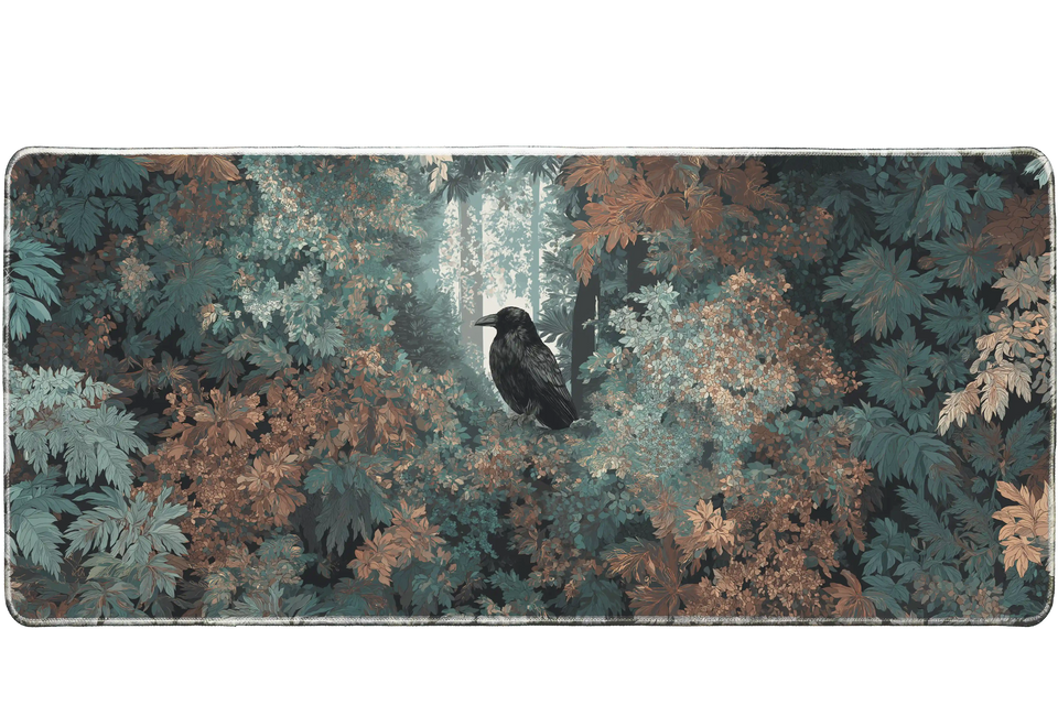 Animals 90x40cm custom desk mat, stitched edge finish – PrintMyPad