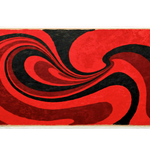 Abstract 36x16in custom mouse mat, stitched edge – Print My Pad
