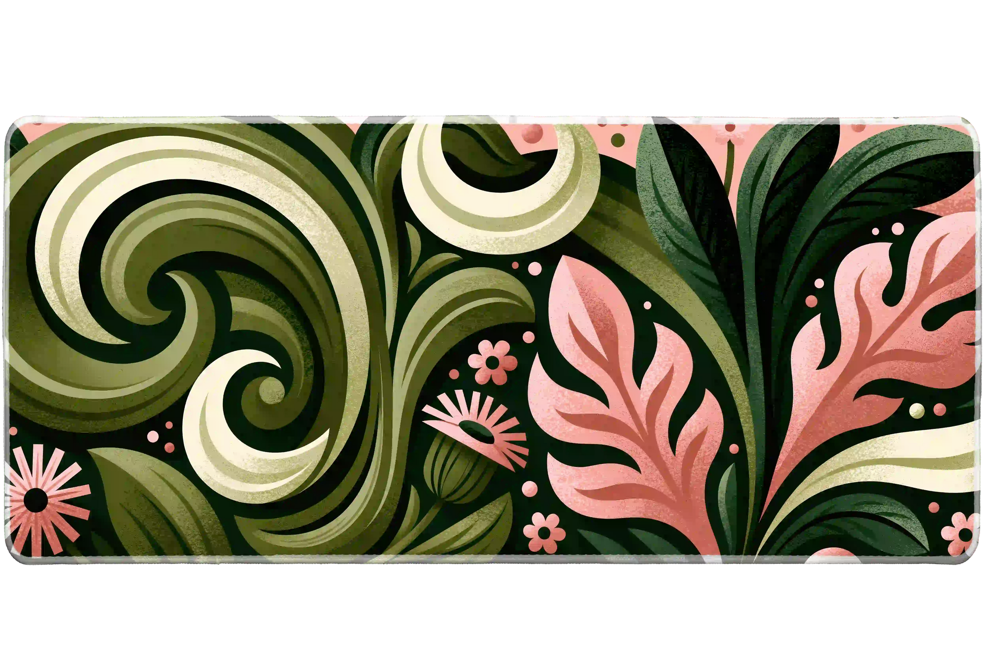 Pattern 36x16in custom desk mat, non-slip rubber – Print My Pad