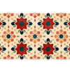 Retro Floral Tile desk mat artwork in a wide product view