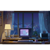 Aesthetic 36x16in custom desk pad, stitched edge – PrintMyPad