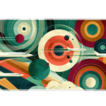 Retro Space Shuttle desk mat artwork in a wide product view