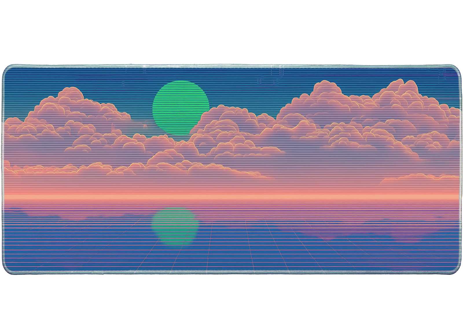 Aesthetic 36x16in custom desk pad, stitched edge finish – PrintMyPad
