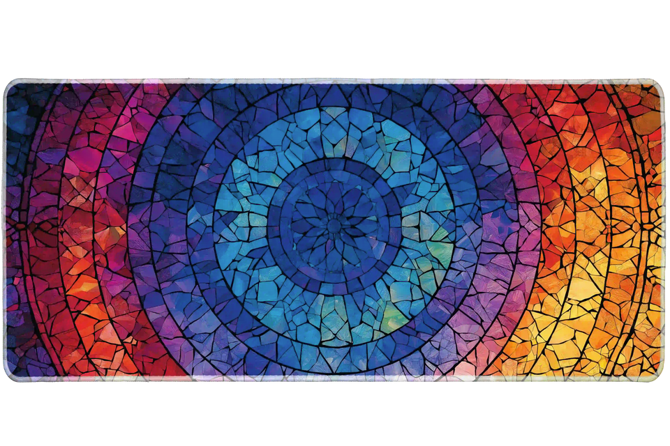 Fantasy 36x16in custom desk mat, non-slip rubber – Print My Pad