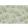 Sage Leaf Pattern Desk Mat | Botanical Mouse Pad artwork on an extended desk mat with sage green leaf linework pattern
