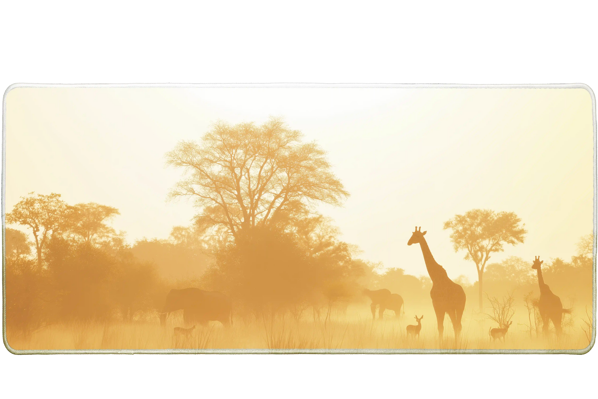 Animals 36x16in custom desk mat, non-slip rubber – Print My Pad