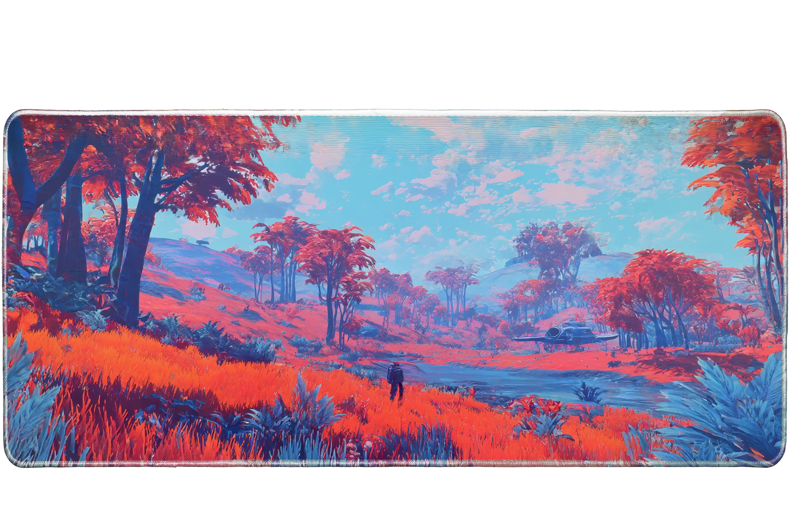 Gaming 90x40cm custom mouse pad, stitched edge finish – PrintMyPad