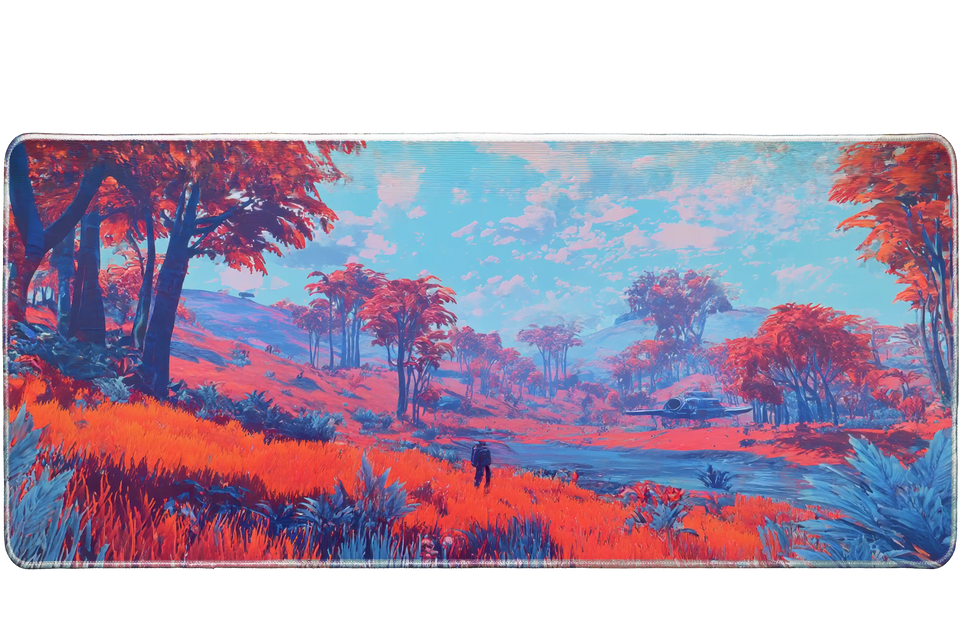 Gaming 90x40cm custom mouse pad, stitched edge finish – PrintMyPad