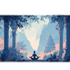 Fantasy 36x16in custom desk mat, non-slip rubber – PrintMyPad
