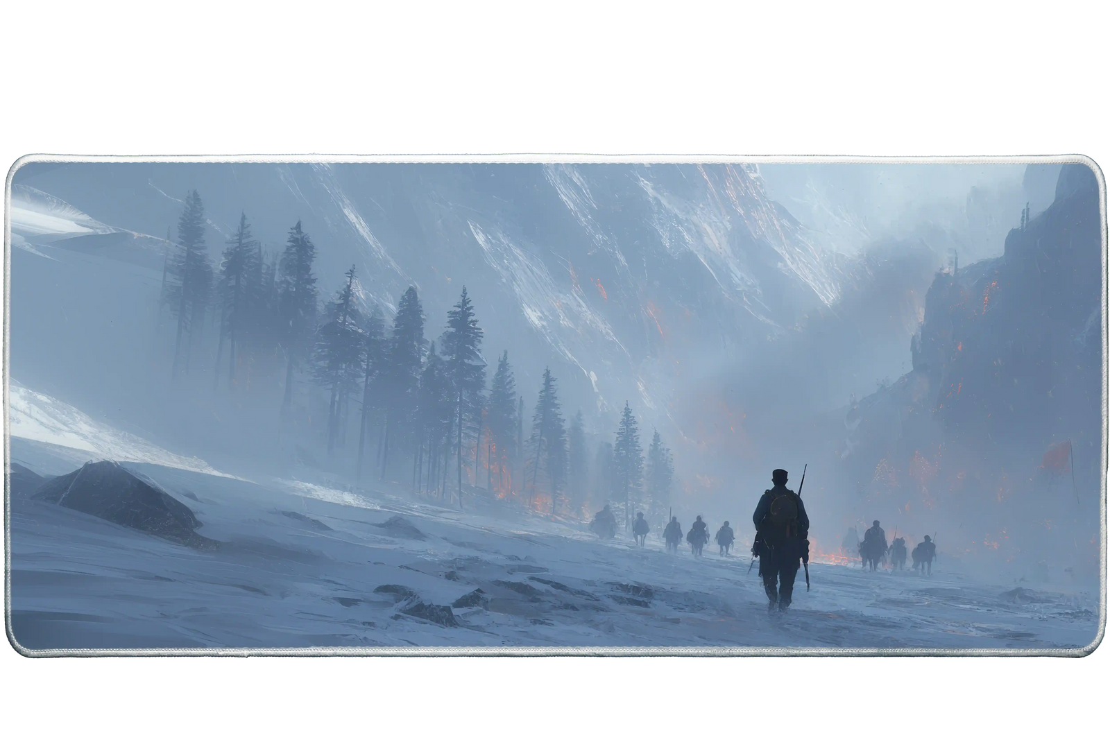 Fantasy 90x40cm custom desk mat, stitched edge surface – PrintMyPad