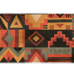 Southwestern Geometric desk mat artwork in a wide product view