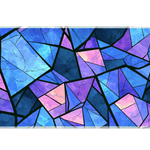 Abstract 36x16in custom desk pad, stitched edge – Print My Pad