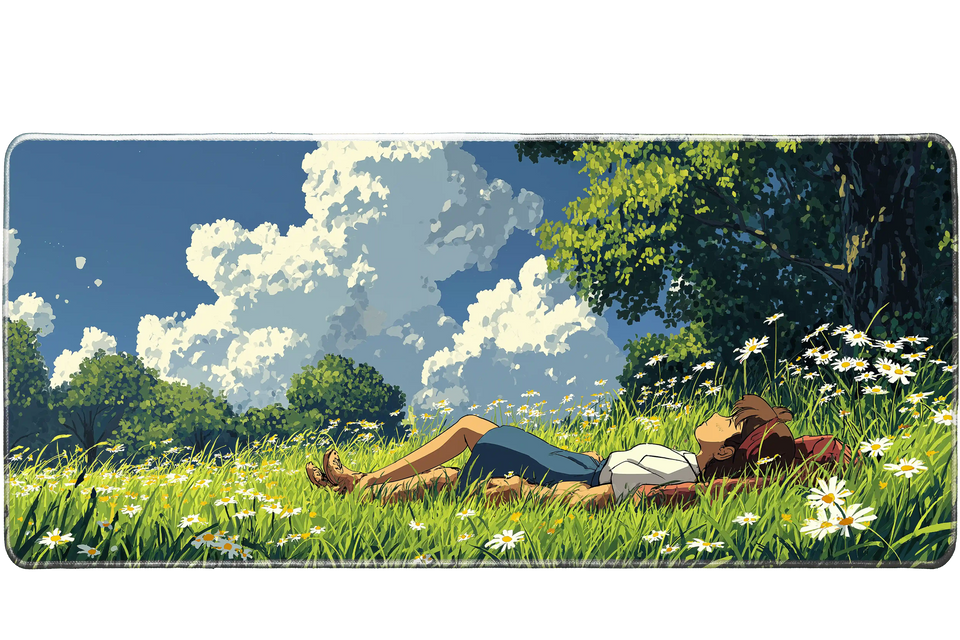 Anime 36x16in custom desk mat, stitched edge – PrintMyPad