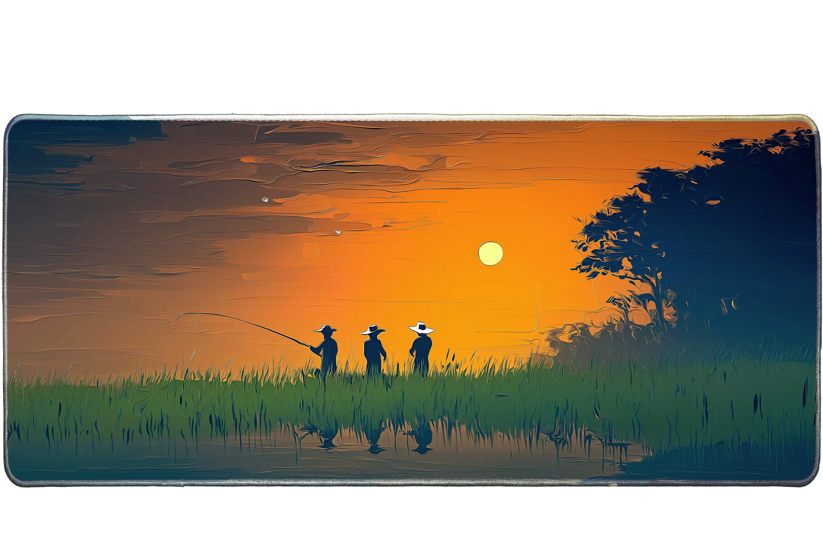 Landscape 90x40cm custom desk mat, washable fabric surface – Print My Pad