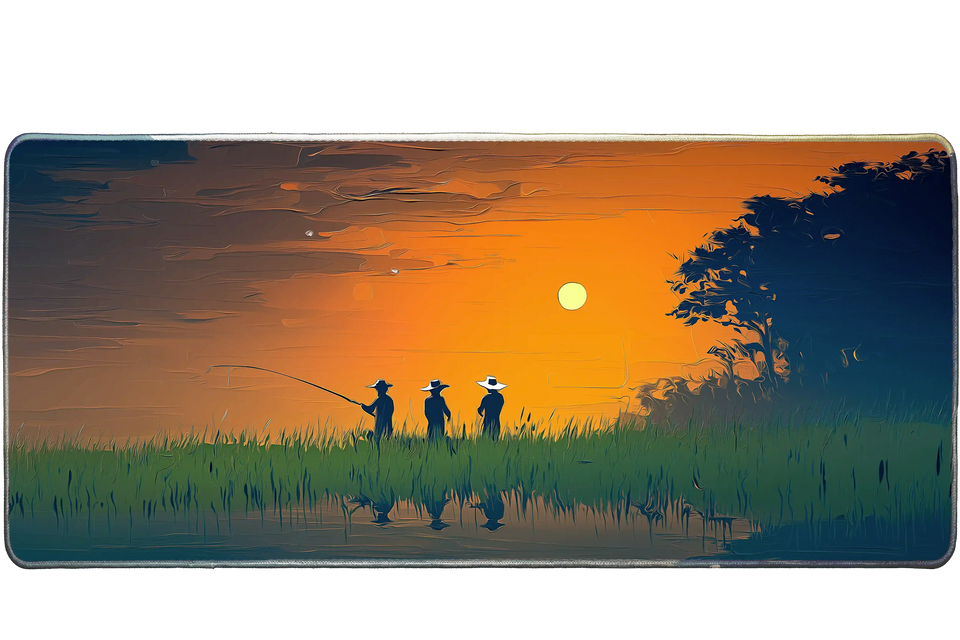 Landscape 90x40cm custom desk mat, washable fabric surface – Print My Pad