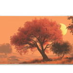 Landscape 90x40cm custom desk mat, non-slip rubber base – Print My Pad