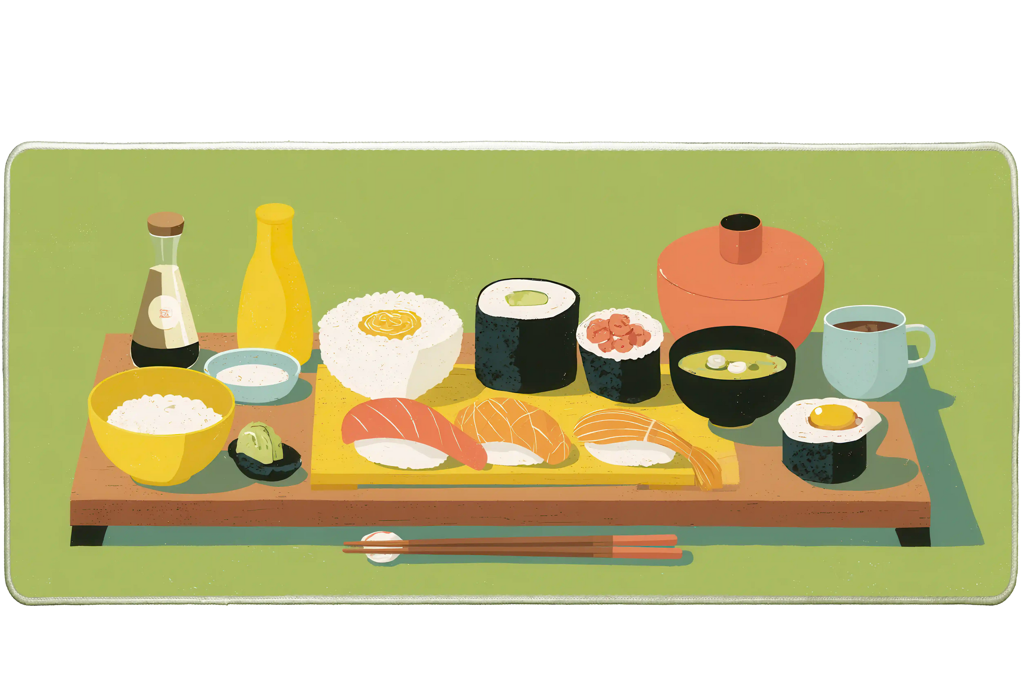 Anime 36x16in custom mouse pad, non-slip backing – Print My Pad