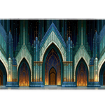 Fantasy 36x16in custom desk mat, non-slip rubber – Print My Pad