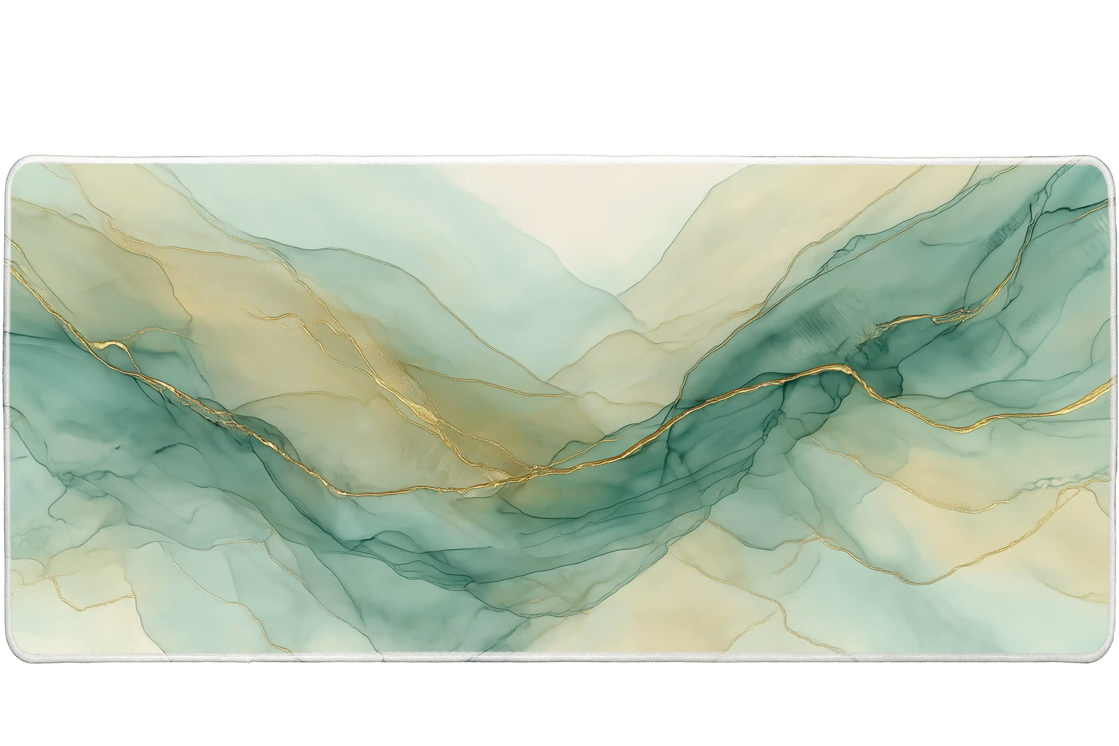 Abstract 90x40cm custom desk mat, stitched edge – PrintMyPad