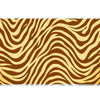 Tiger Stripe Animal Print desk mat artwork in a wide product view