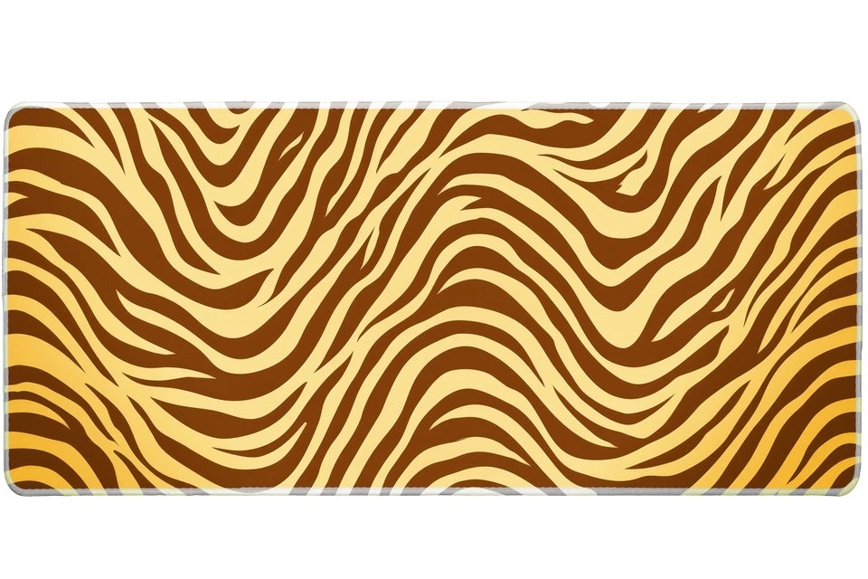 Tiger Stripe Animal Print – Safari desk mat and mouse pad by PrintMyPad