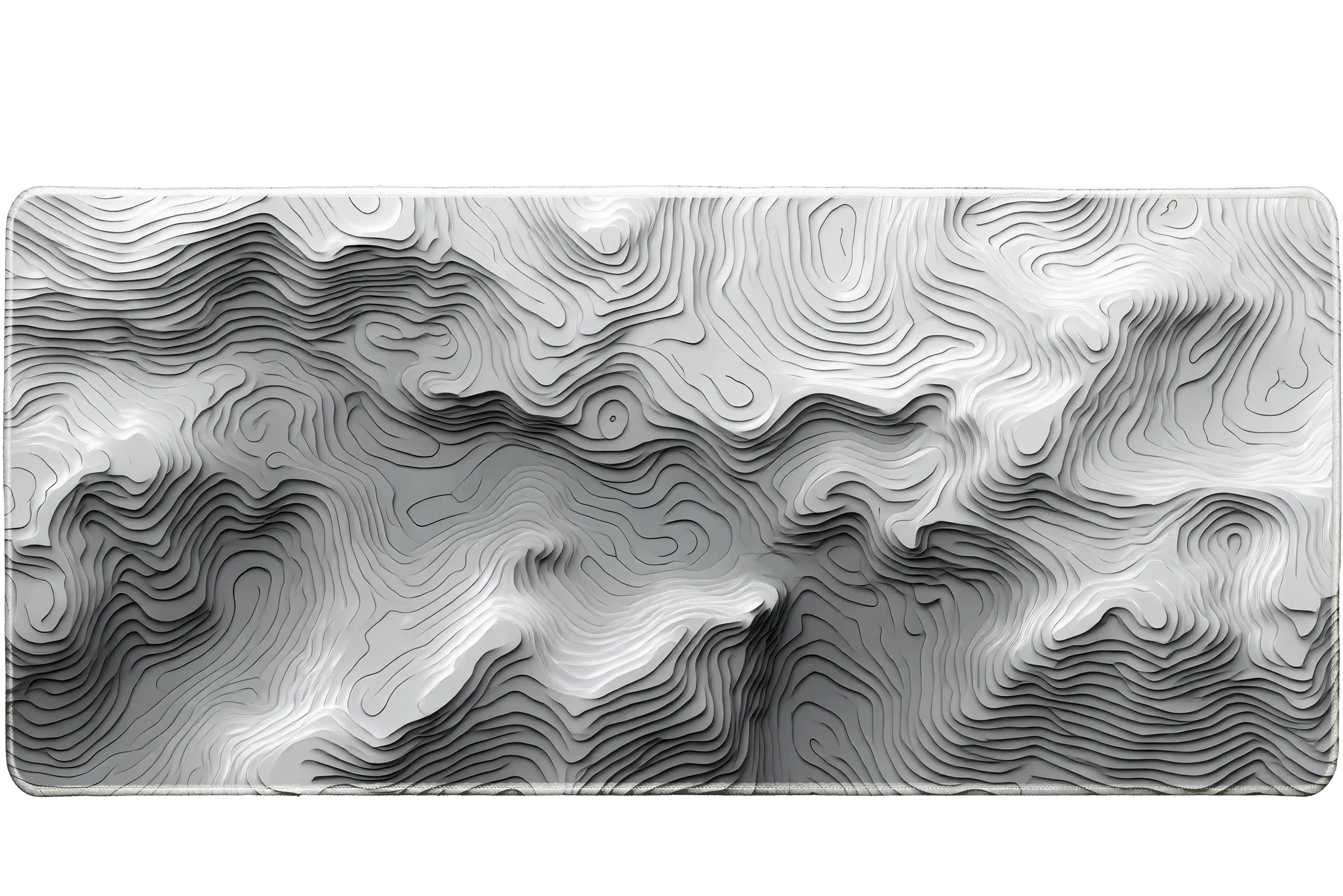 Abstract 36x16in custom mouse pad, stitched edge finish – Print My Pad