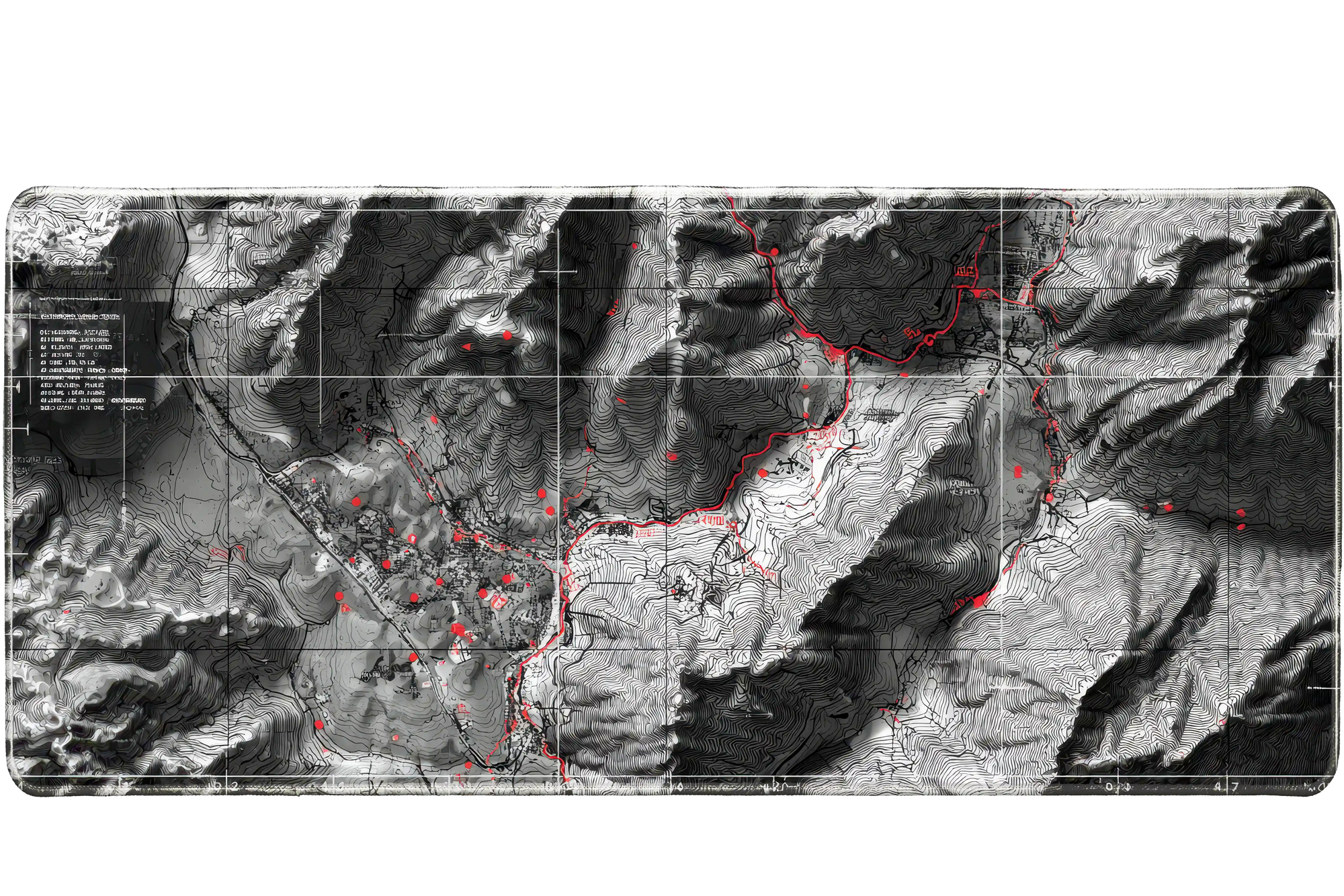 Abstract 36x16in custom mouse pad, non-slip rubber base – Print My Pad