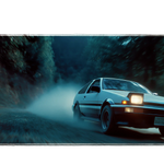 Toyota AE86 drift scene desk mat, 90x40cm stitched edge, non-slip – Print My Pad