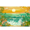 Landscape 36x16in custom desk mat, non-slip rubber – PrintMyPad