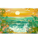 Landscape 36x16in custom desk mat, non-slip rubber – PrintMyPad